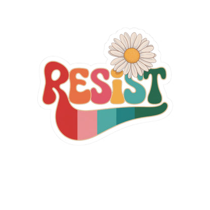 Anti Trump Resist Floral Sticker | Anti Trump Shirts