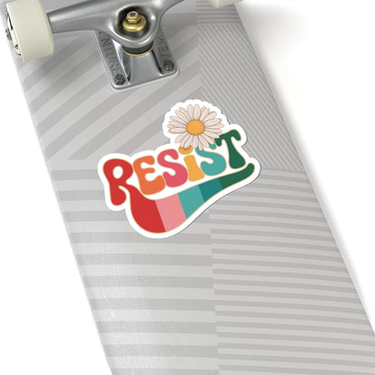 Anti Trump Resist Floral Sticker | Anti Trump Shirts