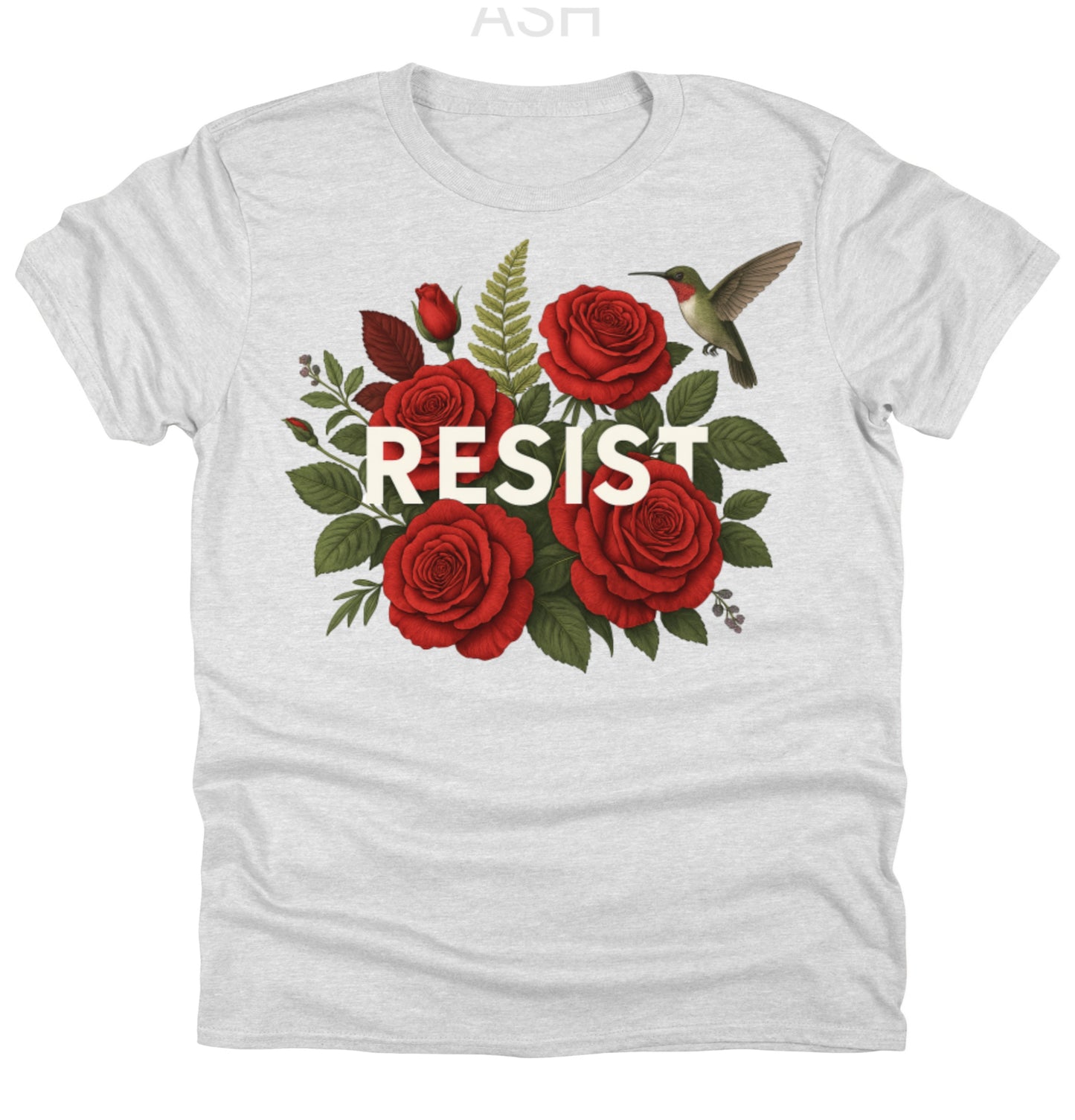 Floral Print T Shirt | Anti Trump Resist Tee | Anti Trump Shirts
