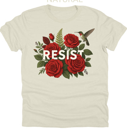 Floral Print T Shirt | Anti Trump Resist Tee | Anti Trump Shirts