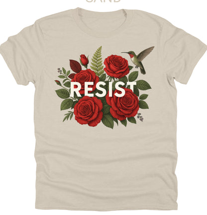 Floral Print T Shirt | Anti Trump Resist Tee | Anti Trump Shirts