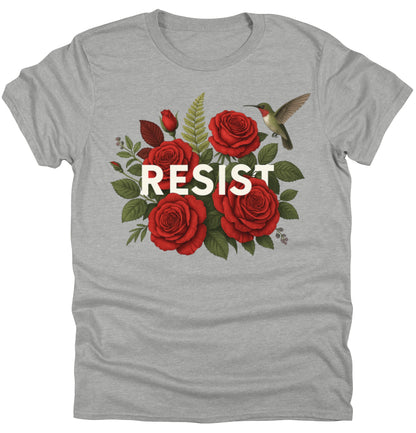 Floral Print T Shirt | Anti Trump Resist Tee | Anti Trump Shirts