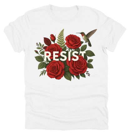 Floral Print T Shirt | Anti Trump Resist Tee | Anti Trump Shirts