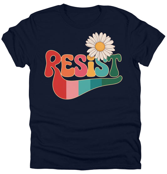 Anti Trump Resist Floral T-shirt